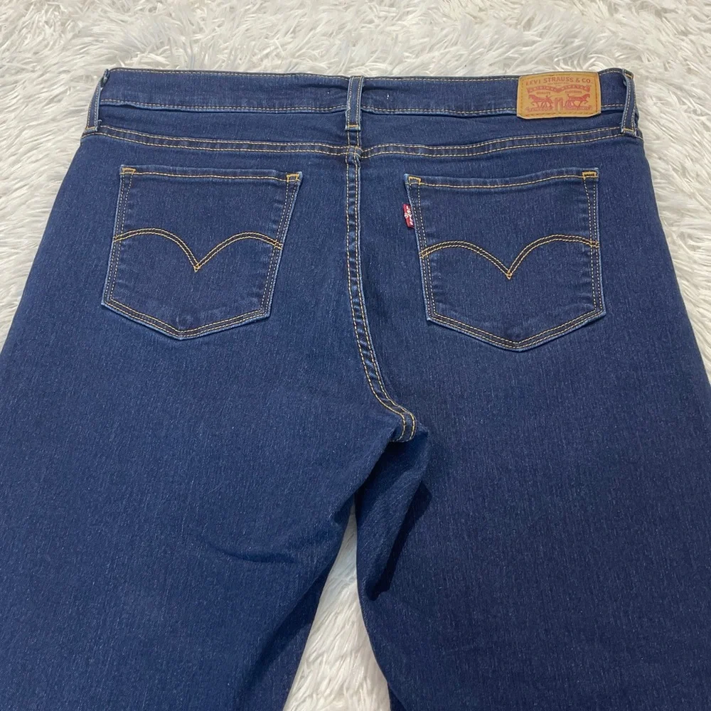 LEVIS 314 WOMENS SIZE 31/32 Dark Blue Straight Leg Jeans denim
